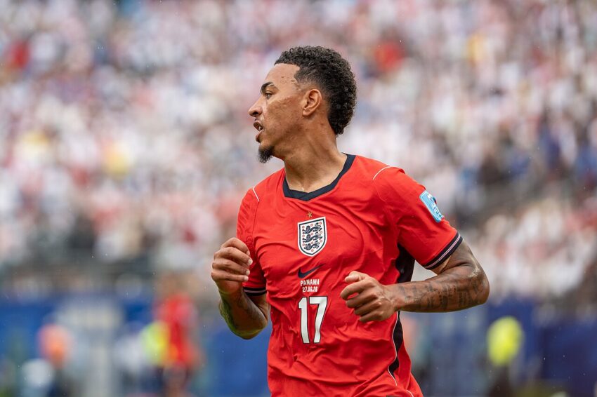 Morgan Rogers in England kit during international match