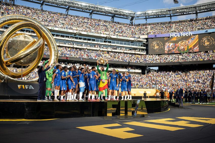 Romeo Lavia in Chelsea kit during pre-season tour in Sydney