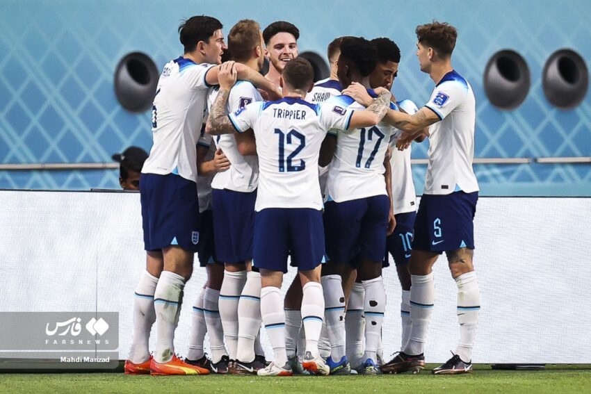 England football national team hugging