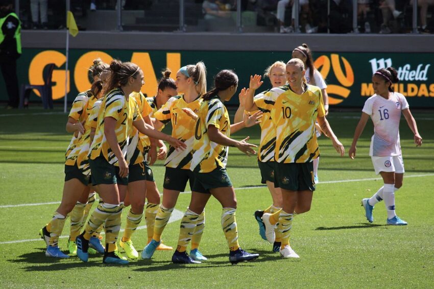 Ellie Carpenter in Chelsea Women kit during pre-season tour in Australia