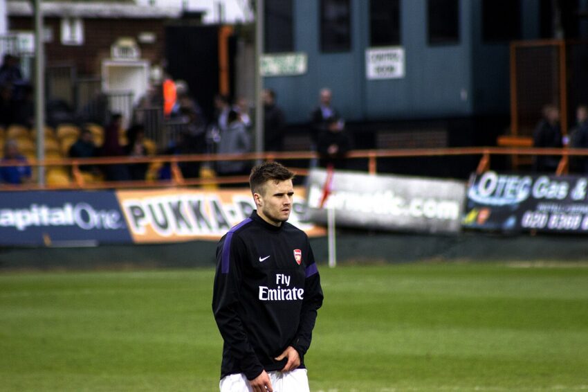 Arsenal U21s player during EFL Trophy match