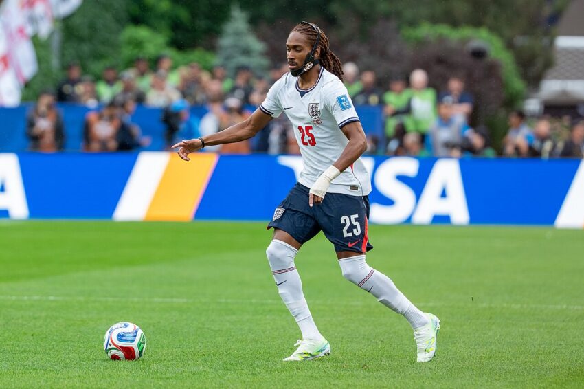 Djed Spence in England kit during international match