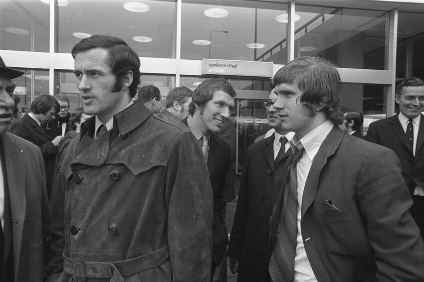 Arsenal players during 1986 pre-season tour of Ireland