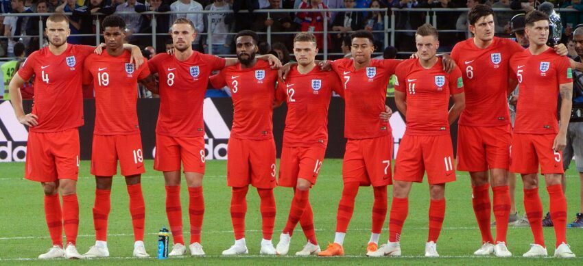 Jordan Henderson in England national team kit during penalty shootout