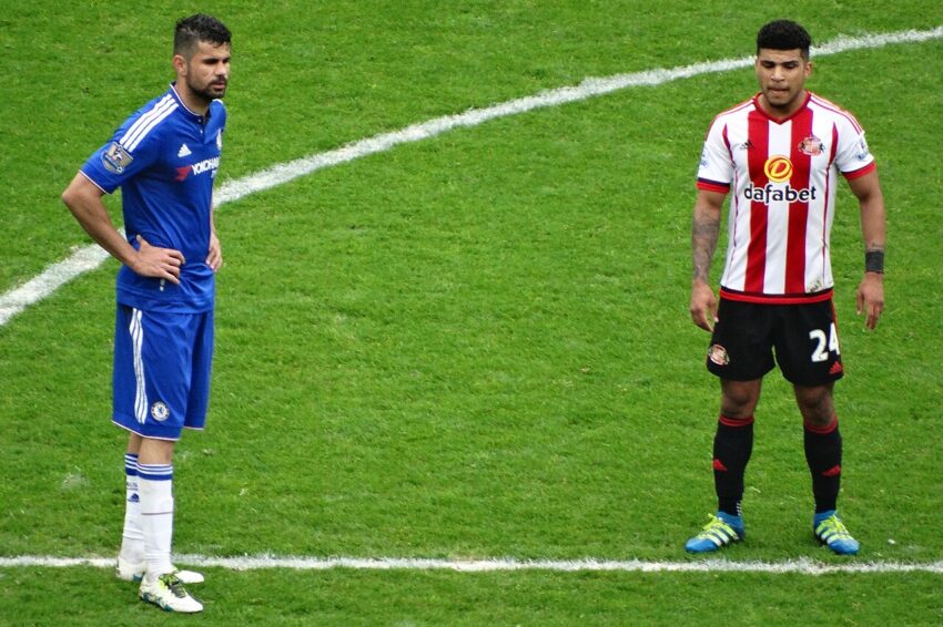 Chelsea player in action at Stamford Bridge