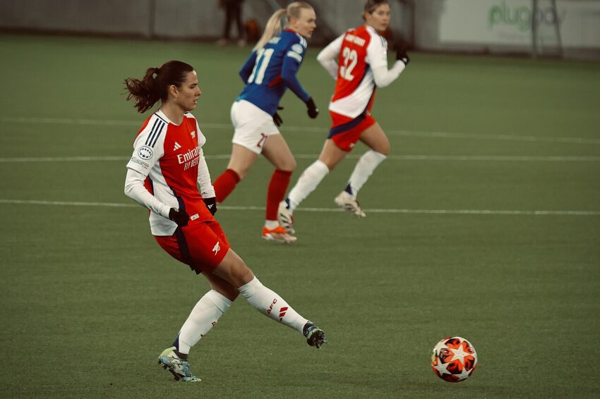 Young Arsenal girls performing at the Almeida Theatre